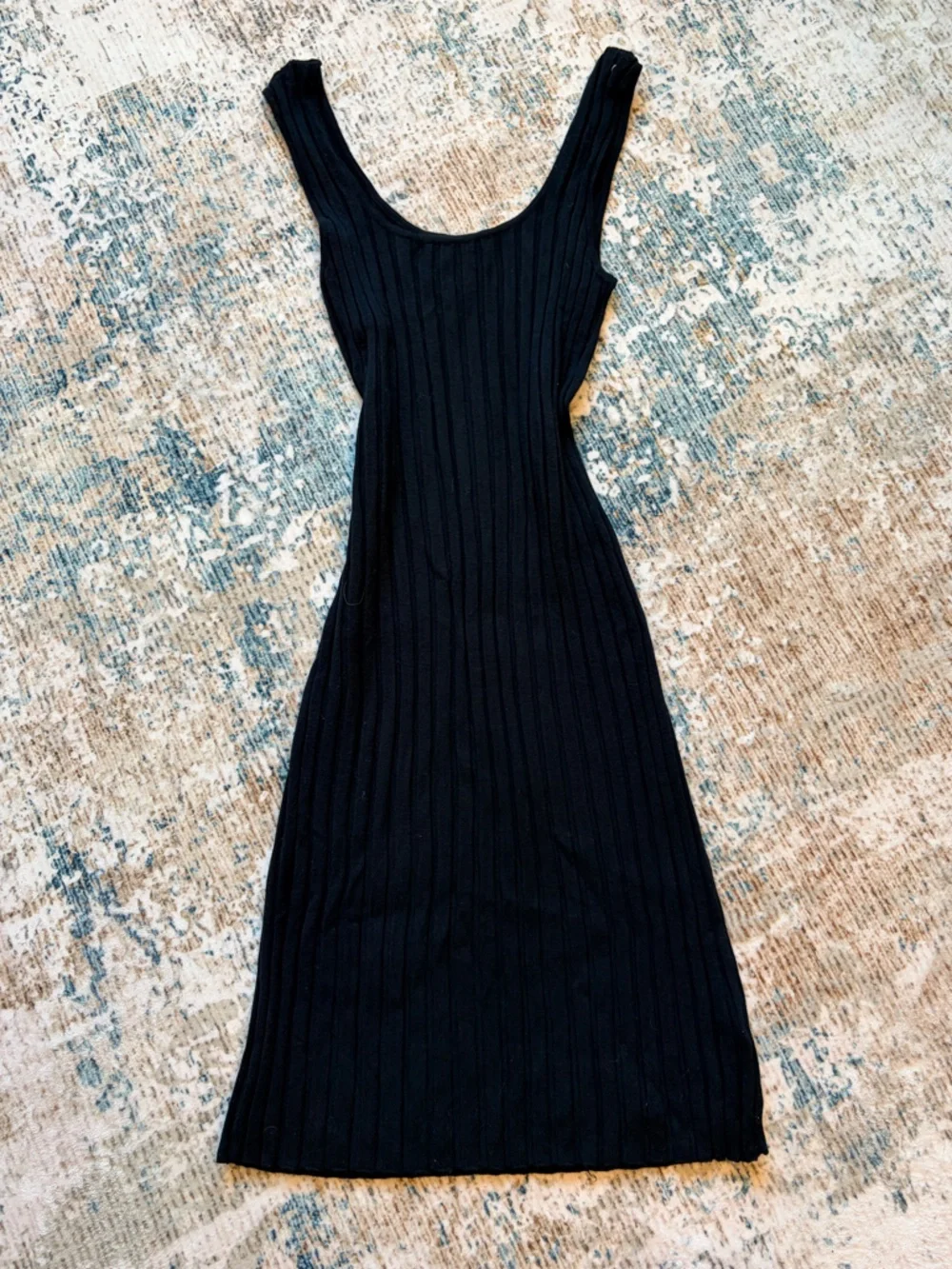 a new day Black Ribbed Maxi Tank Dress - Picture 1 of 3
